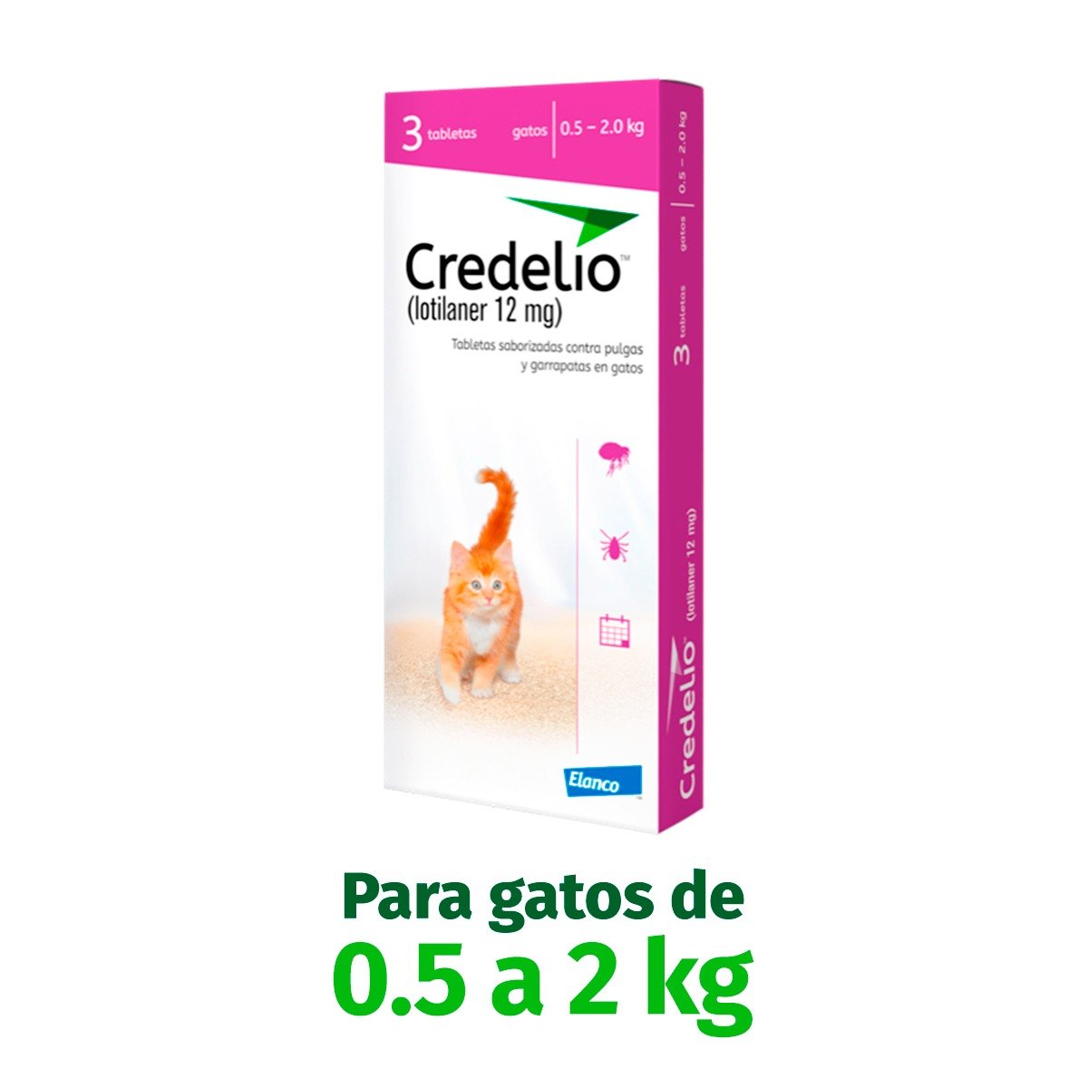 Credelio Gato 1 Tableta 0.5 a 2 Kg